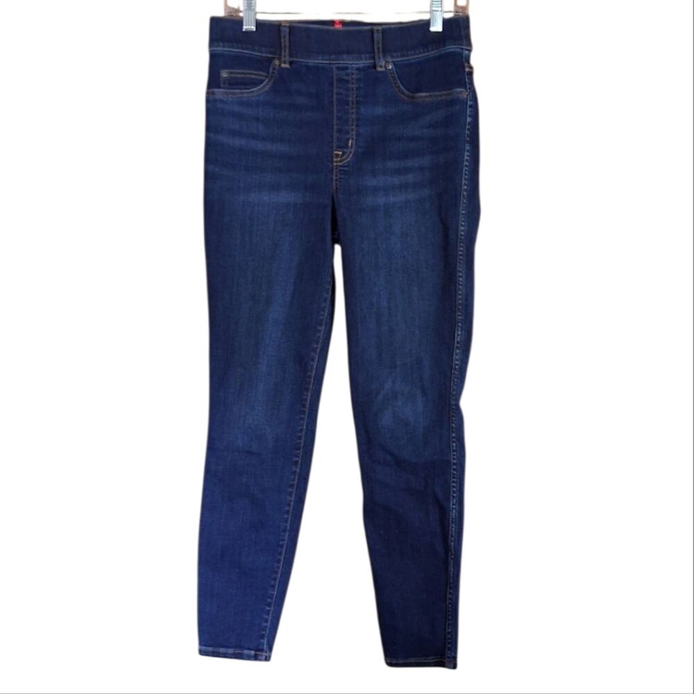 Spanx Pull On Skinny Jeans Blue Size Medium